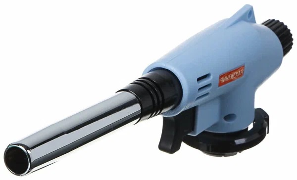 1. Горелка газ спьез,цанг.захв.. узк.сопло,пласт. латунь для пайки, резак, 16 Чингисхан