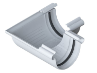 Угол д/желоба ф120*145 ПВХ белый "Альта-Профиль"