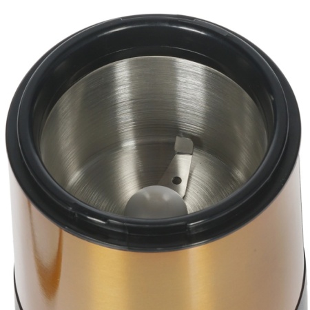 2. Кофемолка Centek CT-1355 (ЗОЛОТО) 250Вт, 70г, лаковое покрытие