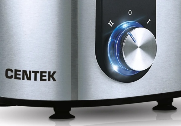 5. Соковыжималка Centek CT-1212  1200Вт, 2 скор. + Pulse, стакан 1100 мл, горловина 75мм