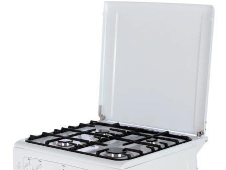5. Газ.плита GEFEST 6100-02 0009 белый, 4к,60х60