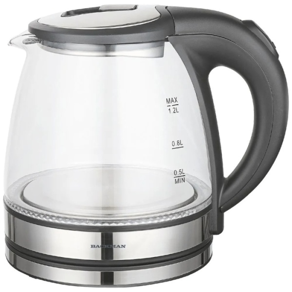 Чайник BACKMAN BM-TEA 724 1,2 л,2,2кВт стекло