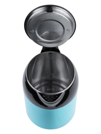4. Чайник BBK EK1709P черный-бирюзовый, 1,7л, 2,0кВт