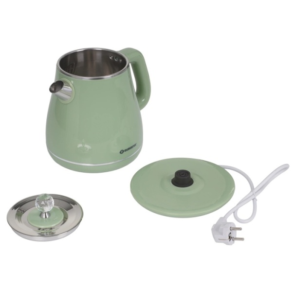 4. Чайник EUROSTEK EEK-1839 ретро,1.8л,2.2кВт, 2-хслойный корпус, салатовый