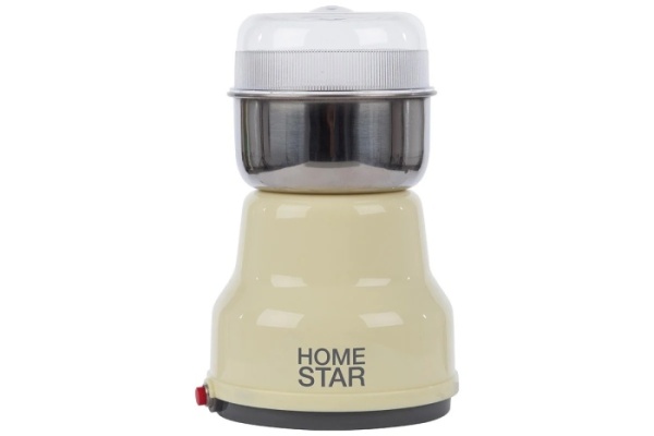 1. Кофемолка HOMESTAR HS-2001 150Вт, 50гр,бежевая