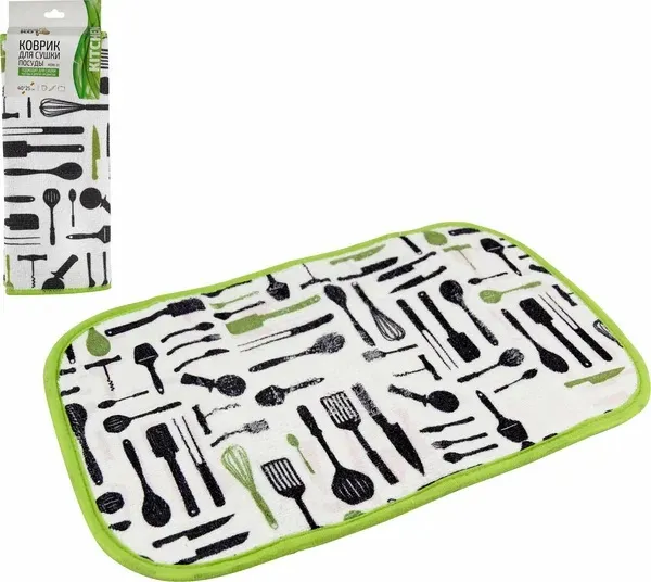 Коврик для сушки посуды из микрофибры MD01L 40-35